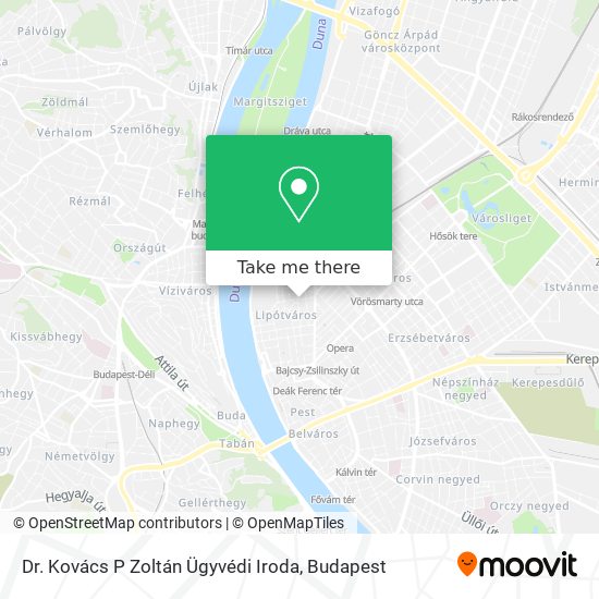 Dr. Kovács P Zoltán Ügyvédi Iroda map