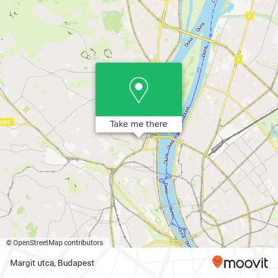 Margit utca map