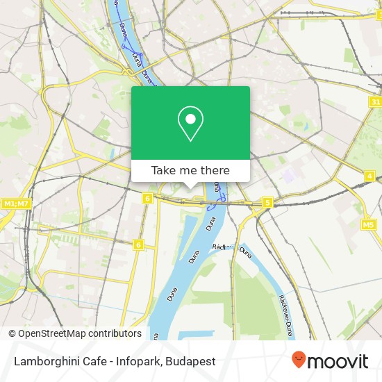 Lamborghini Cafe - Infopark map
