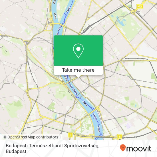 Budapesti Természetbarát Sportszövetség map