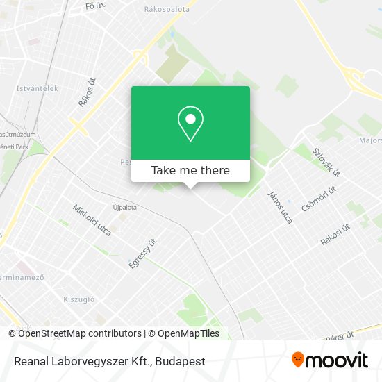 Reanal Laborvegyszer Kft. map
