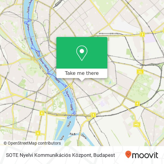 SOTE Nyelvi Kommunikációs Központ map