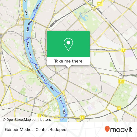 Gáspár Medical Center map