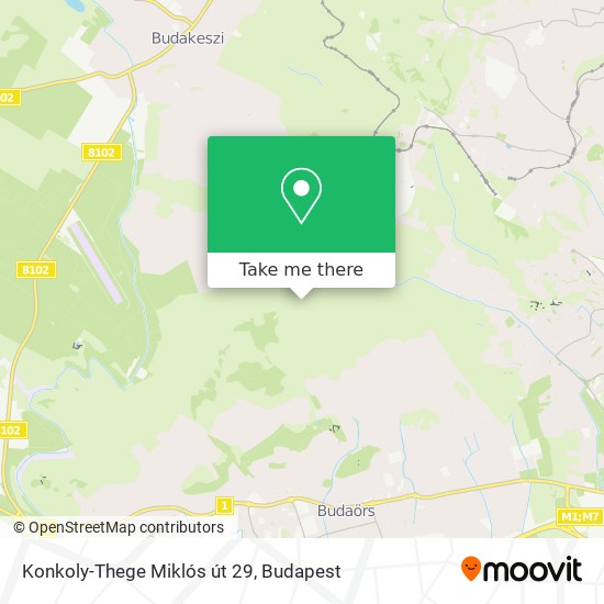 Konkoly-Thege Miklós út 29 map