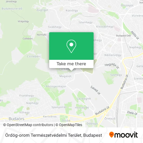 Ördög-orom Természetvédelmi Terület map