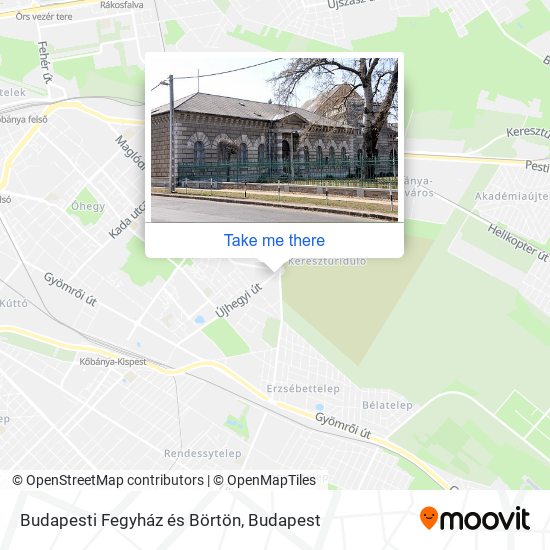 Budapesti Fegyház és Börtön map