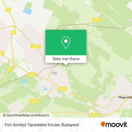 Fóti Somlyó Tájvédelmi Körzet map