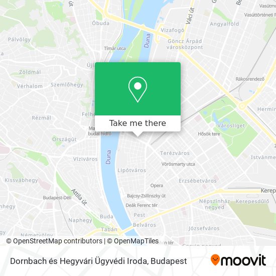 Dornbach és Hegyvári Ügyvédi Iroda map