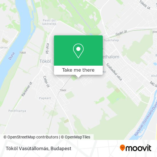 Tököl Vasútállomás map