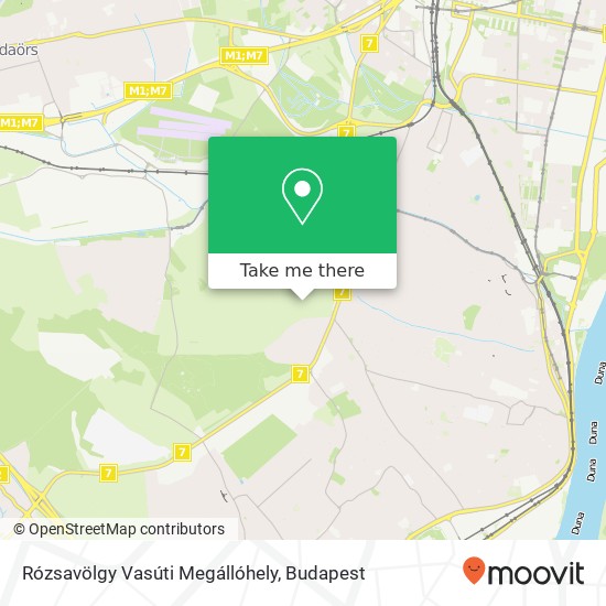 Rózsavölgy Vasúti Megállóhely map