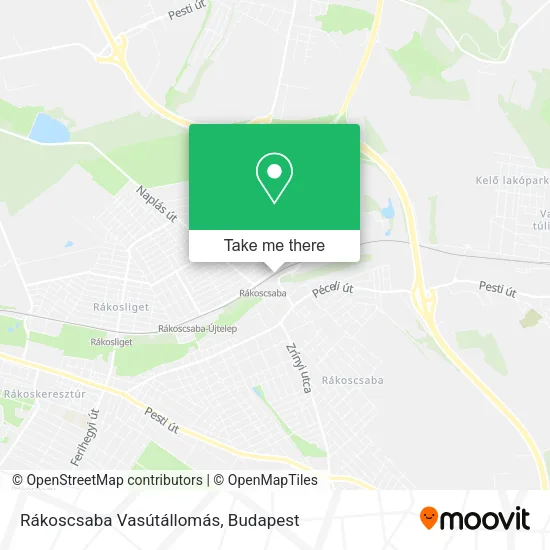 Rákoscsaba Vasútállomás map
