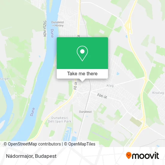 Nádormajor map