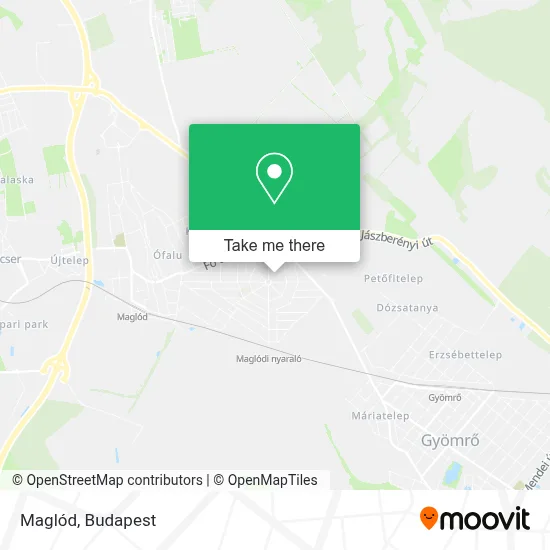 Maglód map
