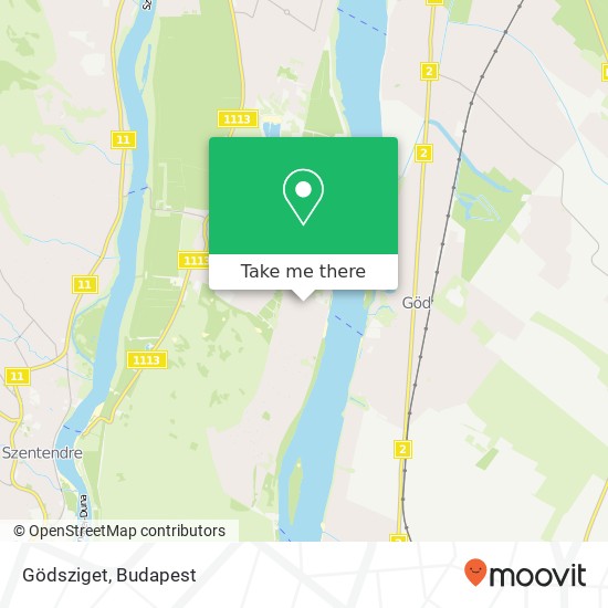 Gödsziget map