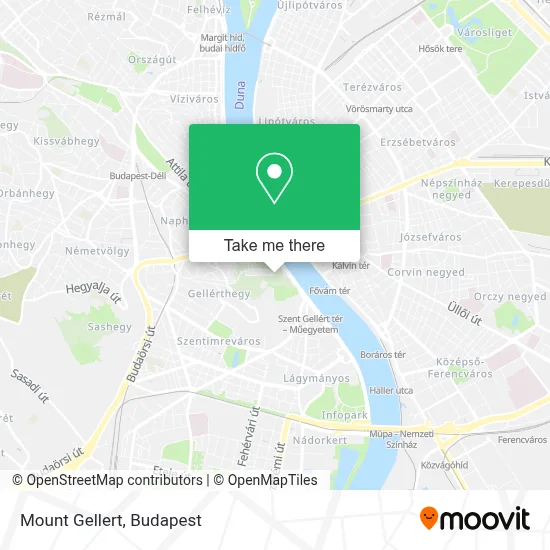 Mount Gellert map