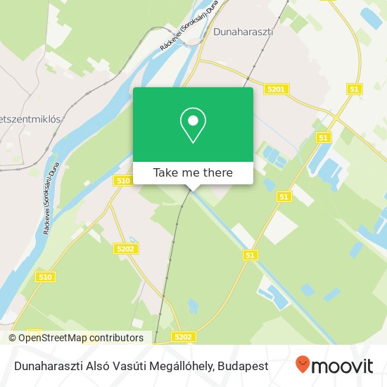 Dunaharaszti Alsó Vasúti Megállóhely map