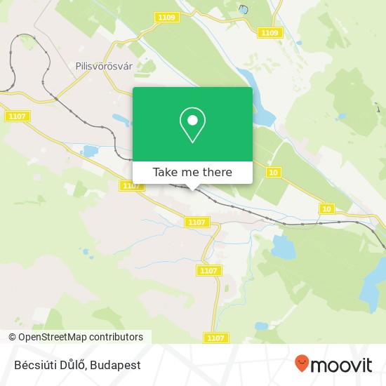 Bécsiúti Důlő map