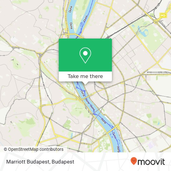 Marriott Budapest map