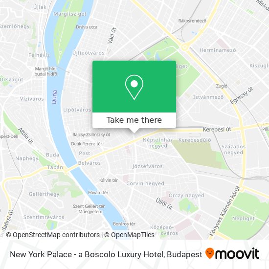 New York Palace - a Boscolo Luxury Hotel map