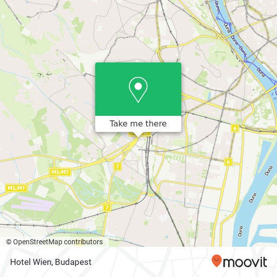 Hotel Wien map