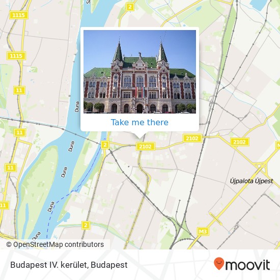 Budapest IV. kerület map