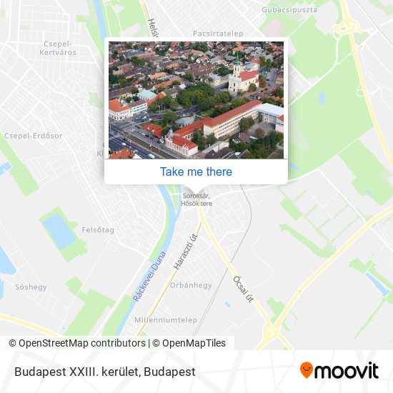 Budapest XXIII. kerület map