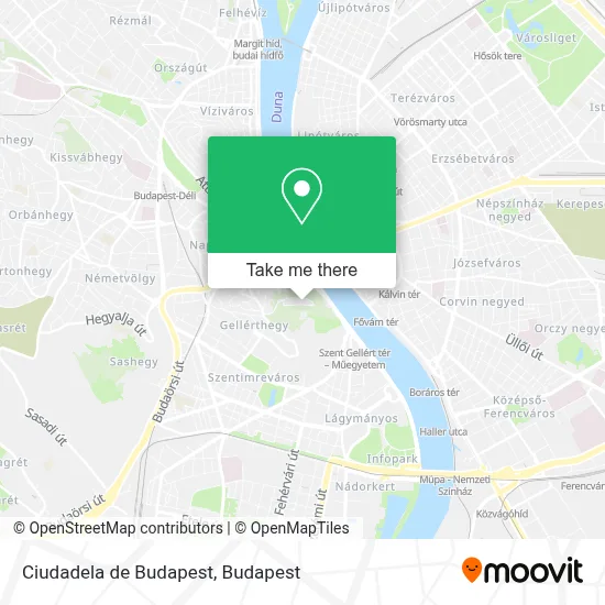 Ciudadela de Budapest map