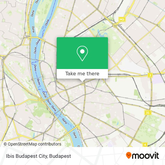 Ibis Budapest City map