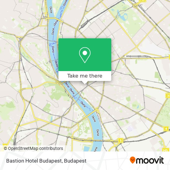 Bastion Hotel Budapest map