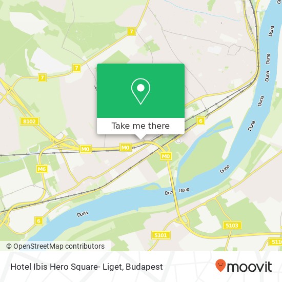 Hotel Ibis Hero Square- Liget map