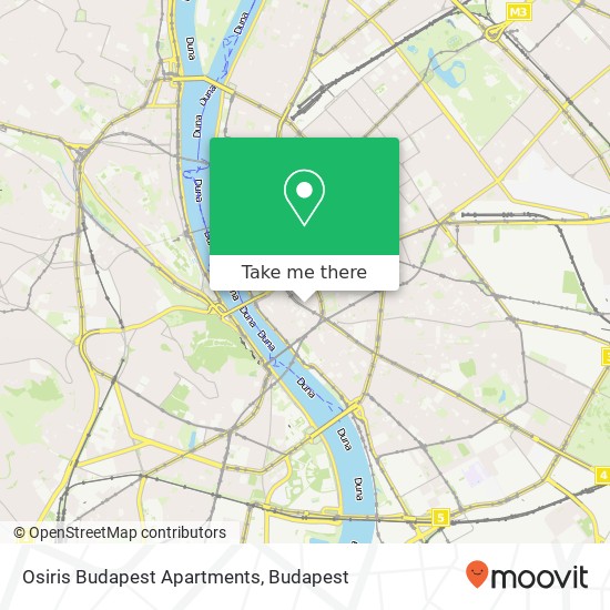 Osiris Budapest Apartments map