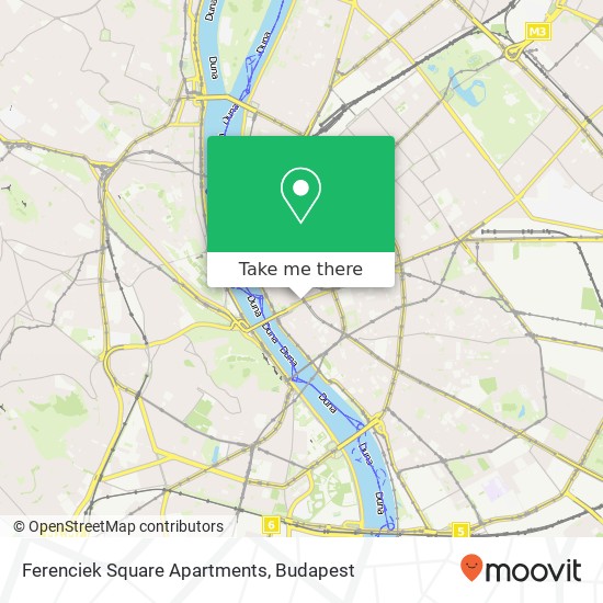 Ferenciek Square Apartments map