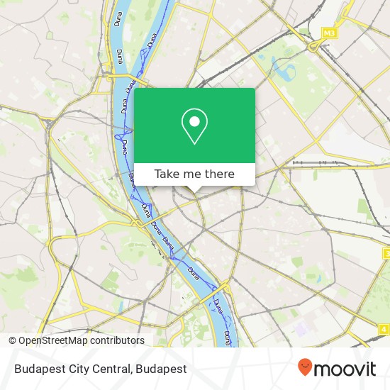 Budapest City Central map