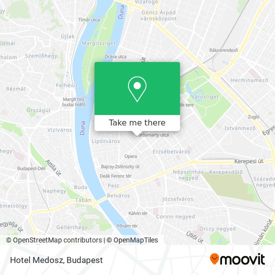 Hotel Medosz map