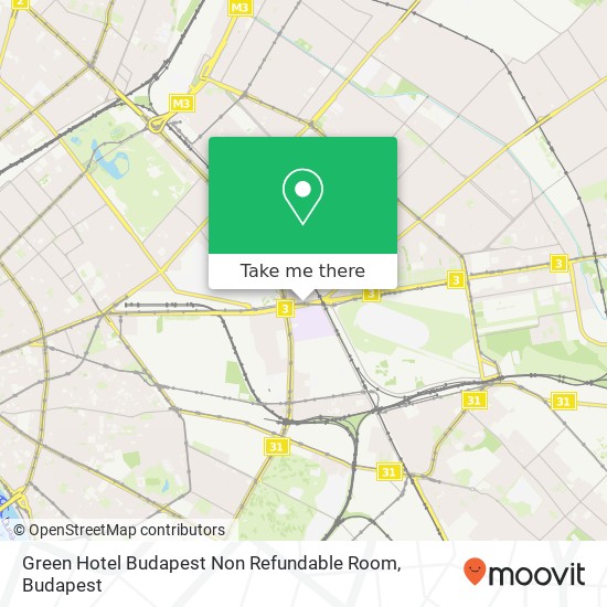 Green Hotel Budapest Non Refundable Room map