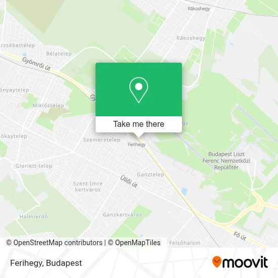 Ferihegy map