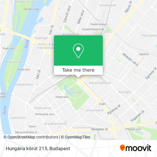 Hungária körút 215 map
