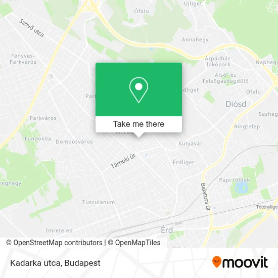 Kadarka utca map