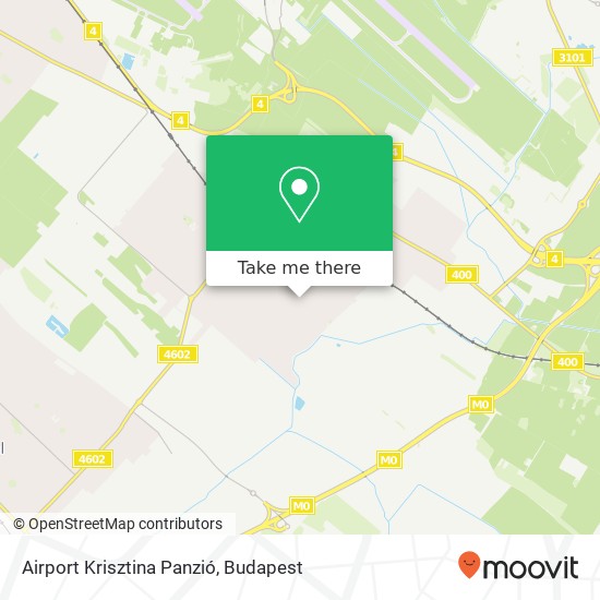 Airport Krisztina Panzió map