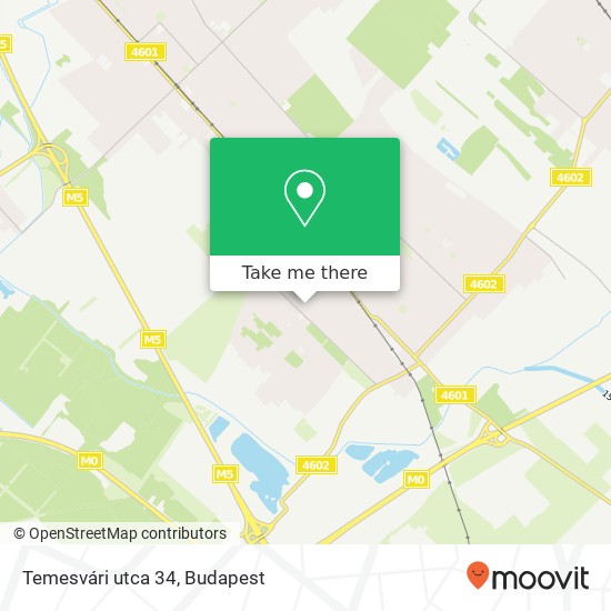 Temesvári utca 34 map