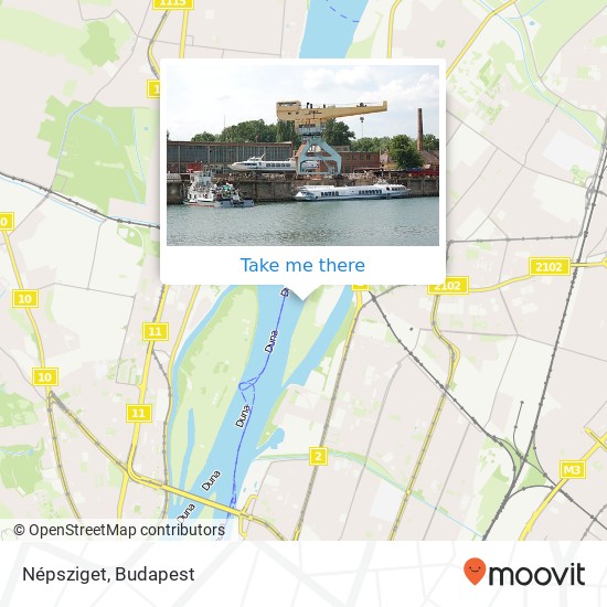 Népsziget map