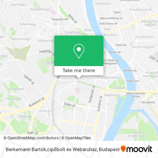 Berkemann Bartók,cipőbolt és Webáruház map