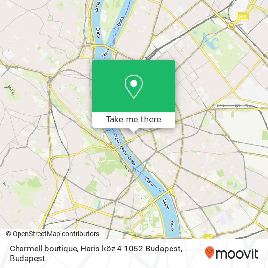 Charmell boutique, Haris köz 4 1052 Budapest map