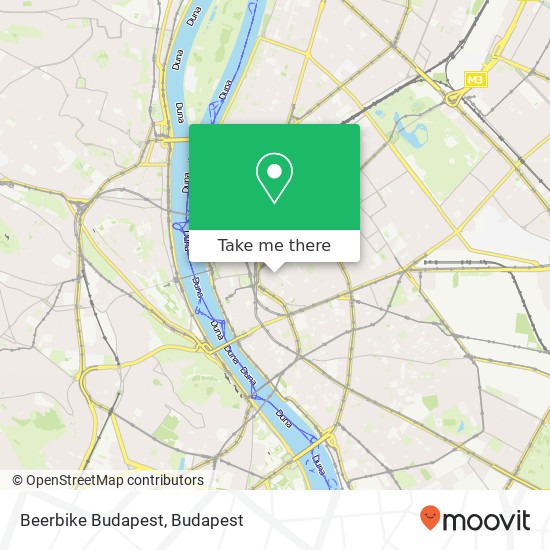 Beerbike Budapest map