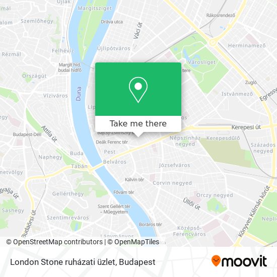 London Stone ruházati üzlet map