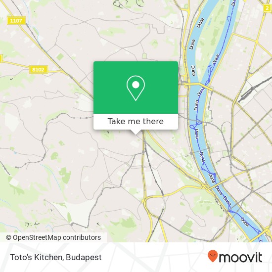 Toto's Kitchen, Városmajor utca 18 1122 Budapest map