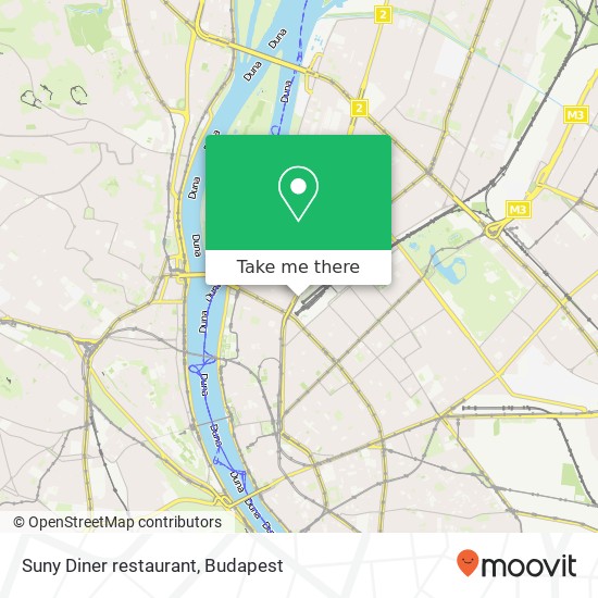 Suny Diner restaurant, Váci út 1 1062 Budapest map