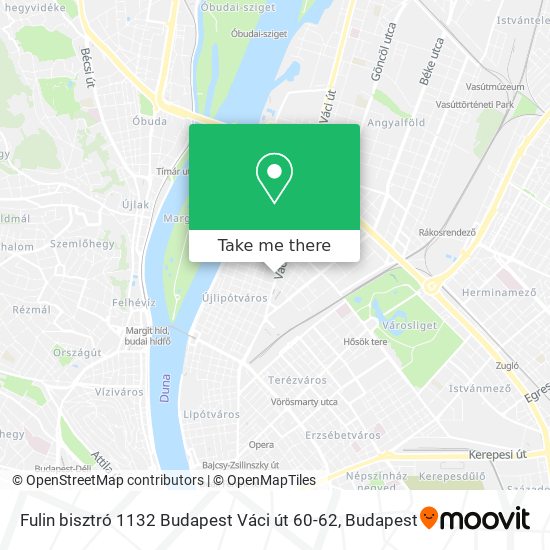 Fulin bisztró 1132 Budapest Váci út 60-62 map
