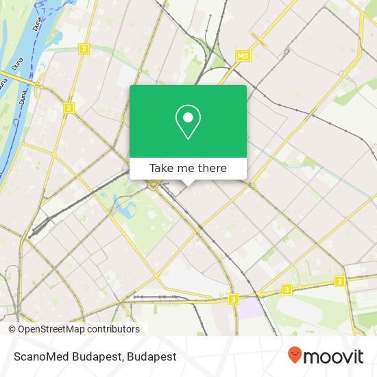 ScanoMed Budapest map