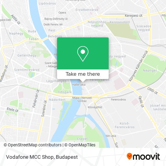 Vodafone MCC Shop map